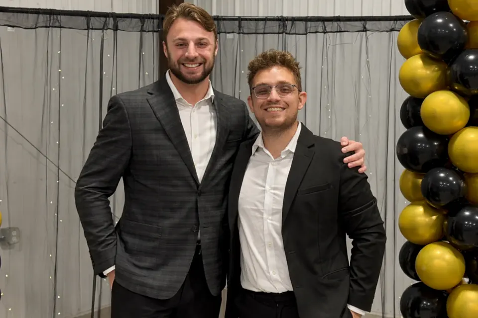 Blackridge Exteriors founders Kaleb Smith, left, and Donovan Mabry, right.